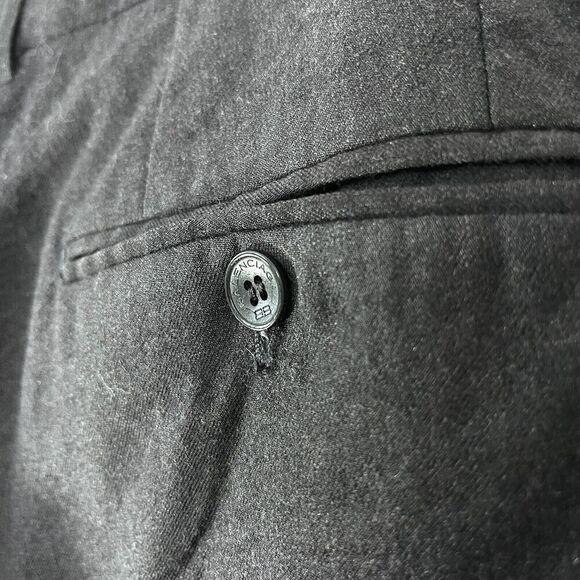 Balenciaga Pants Women 34x26 Grey Wool Cashmere Trouser Baggy Ankle High Rise - Picture 13 of 13